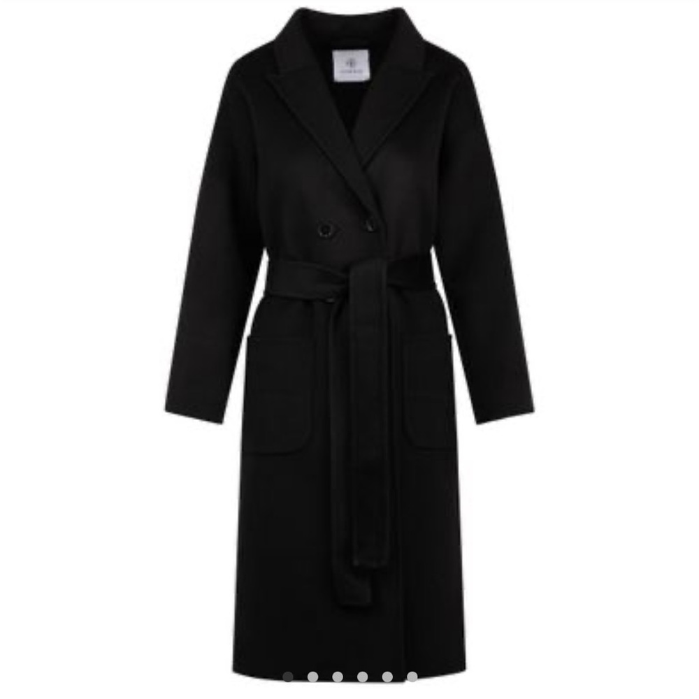 Anine Bing Black Double-Breasted Coat - Picture 5 of 5